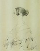 Pair of 19th century portrait studies