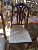 A set of four Parker Knoll dining chairs