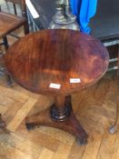 Victorian rosewood circular topped side