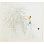 Joanna Isles Pencil and watercolour "The Selfish Giant", signed in pencil, dated 1978, entitled "