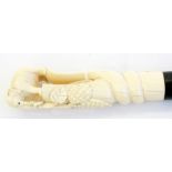 Ivory topped walking stick
