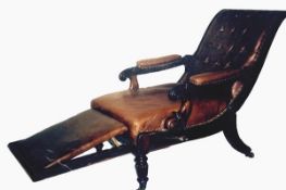 Georgian mechanical reclining chair pate