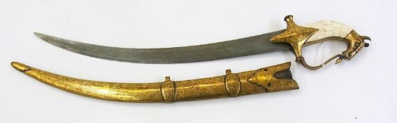 Indian Tulwar style sword, the hilt shap