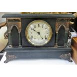 Sessions Clock Co ebonised clock with ei