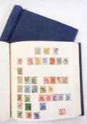 Blue album of worldwide stamps, strength