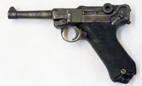 A 9mm Luger semi-automatic pistol, numbe