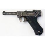 A 9mm Luger semi-automatic pistol, numbe