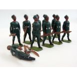 10 lead models, colonial infantry