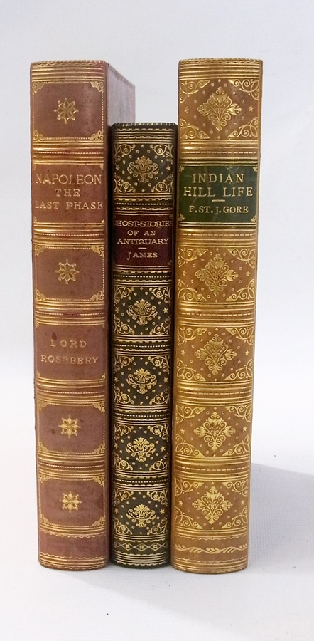 Fine bindings, presentation volumes from Shrewsbury School:
Gore, F. St. J. "Lights and Shades of