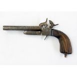 19th century double barrelled pistol, wi