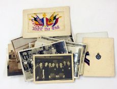 Collection of postcards, including photo