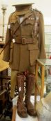 A rare WWI Officers Uniform. Consisting