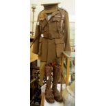 A rare WWI Officers Uniform. Consisting