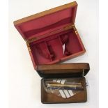 Two Waterman Ideal fountain pens, Parker