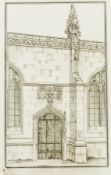 A folio of topographical prints and arch