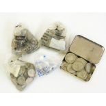 A small quantity of foreign coins plus t