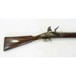An 1808 East India Company flintlock musket, barrel 31½ in., 135/8in. pull (33¼ in. stock)    Live