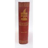 Seven bound volumes of Punch, 1843 to 18