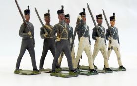 8 lead models,continental infantry
