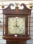 19th century oak and mahogany longcase c