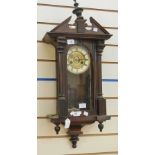 Vienna regulator wall clock with broken