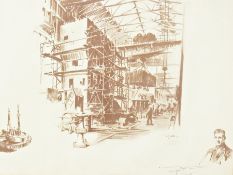 After Terence  Cuneo, three 20th century lithographic prints used from the the British Exhibition