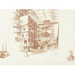 After Terence  Cuneo, three 20th century lithographic prints used from the the British Exhibition