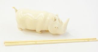 Early 20th century African carved ivory