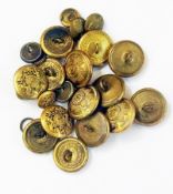 Quantity brass military buttons, Scots G