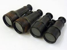 Pair binoculars by J H Steward, The Stra
