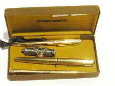 Gold, 12ct Parker fountain pen, model 65