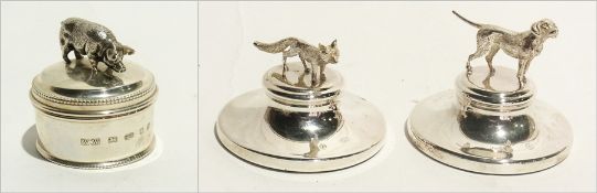 Early 21st century silver paperweights,