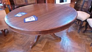 Victorian style hardwood circular dining