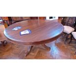 Victorian style hardwood circular dining