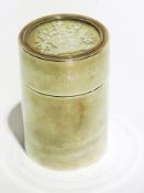 20th century silver circular canister wi