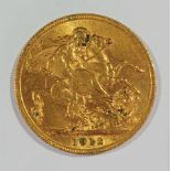 George V gold Sovereign, 1912