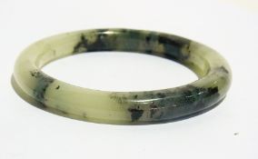 Jade turned bangle, possible spinach jad