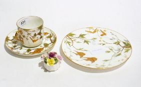 Victorian porcelain tea service, white g