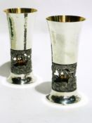 A pair of Aurum silver Epping Forest com