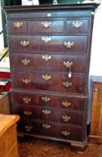 George III mahogany tallboy,