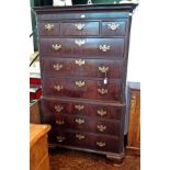 George III mahogany tallboy,