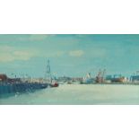 G Chatten (contemporary) 
Oil on board 
A view of the River Yare, signed and dated 1977, 14.