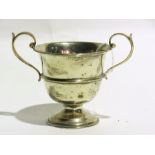 Victorian silver pedestal trophy cup, Lo