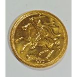 Elizabeth II gold Sovereign, 1973