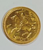 Elizabeth II gold Sovereign, 1973