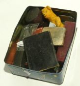 Cigarette holder, lady's compact purse,