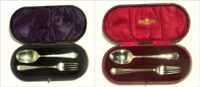 A Victorian silver christening spoon and