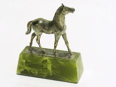 Late 20th century silver model of a foal