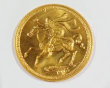 Elizabeth II gold Sovereign, 1973