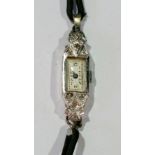 Lady's Art Deco style platinum and diamo